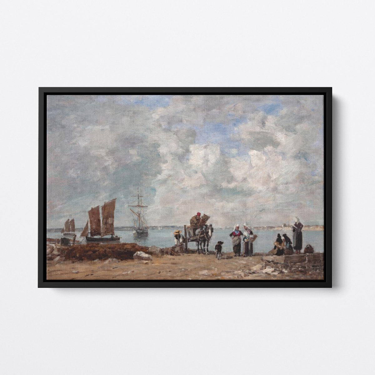 Fishermen's Wives at the Seaside | Eugène Boudin | Ave Legato Art Prints