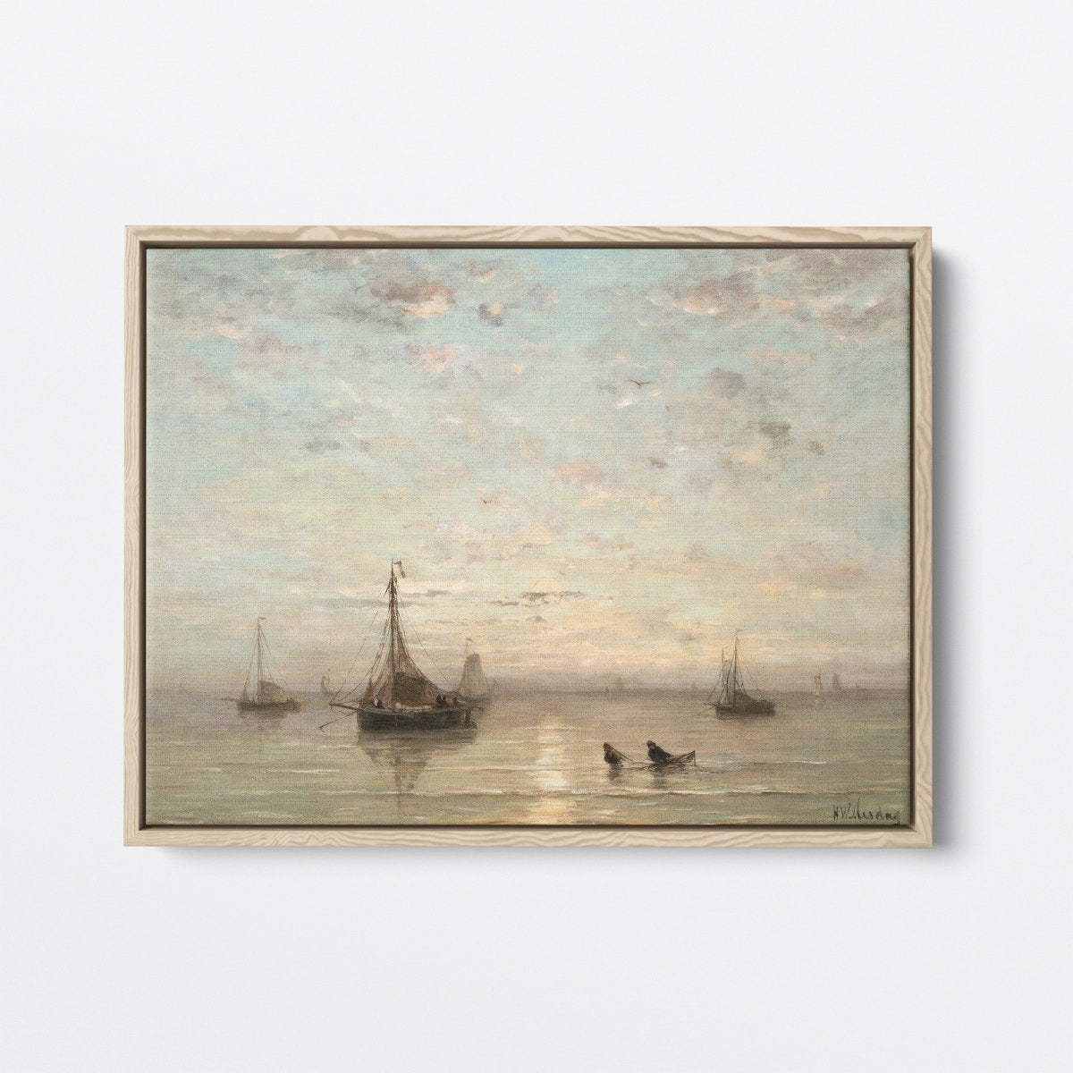 Fishing Boats at Sunset | Hendrik Mesdag | Ave Legato Art Prints