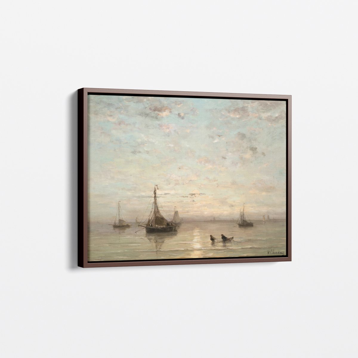 Fishing Boats at Sunset | Hendrik Mesdag | Ave Legato Art Prints