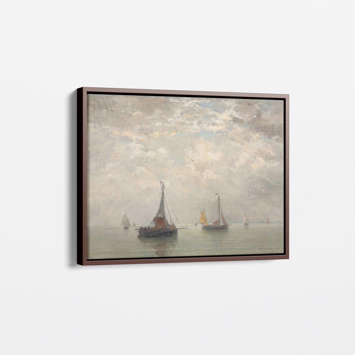 Fishing Boats, Cloudy Day | Hendrik Mesdag | Ave Legato Art Prints