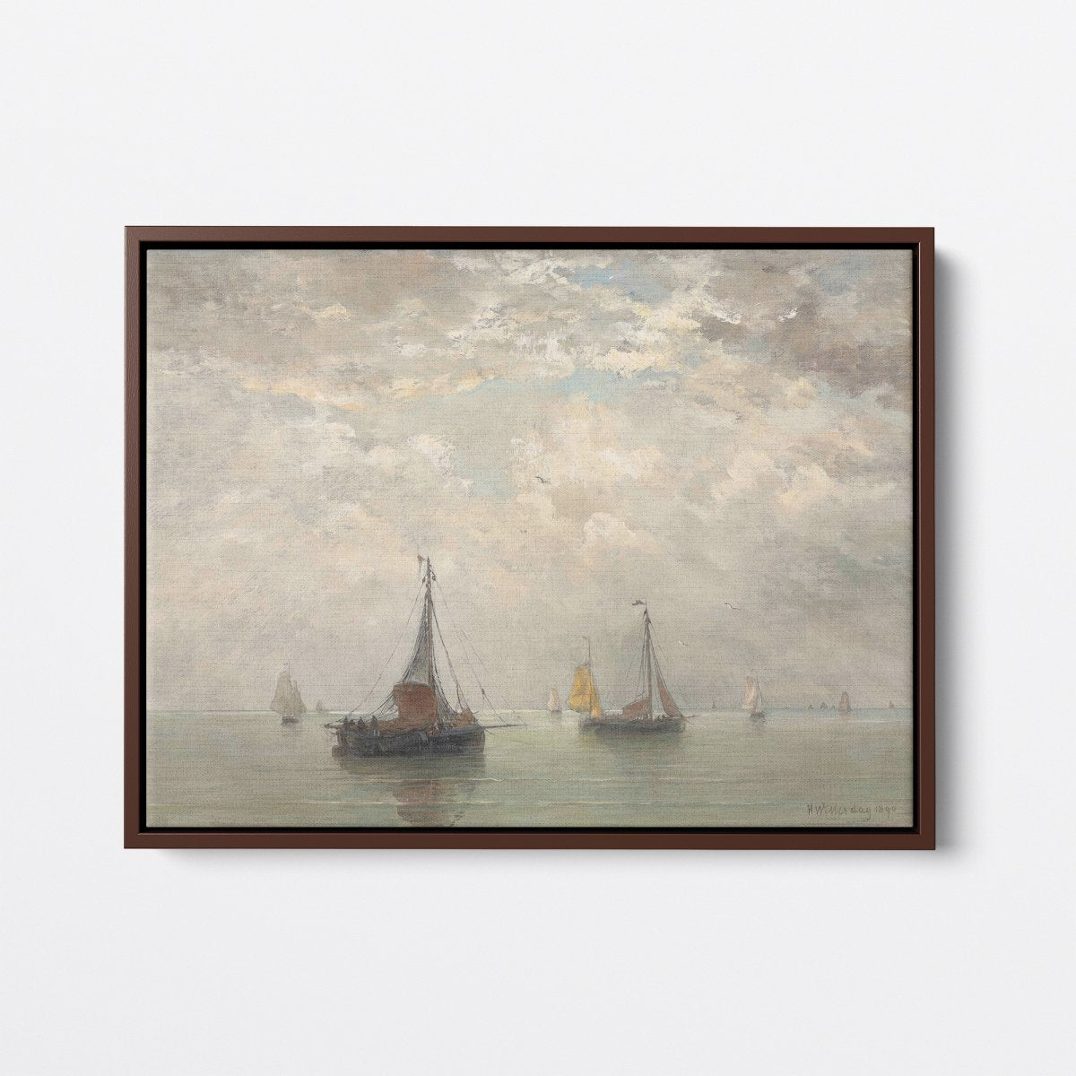 Fishing Boats, Cloudy Day | Hendrik Mesdag | Ave Legato Art Prints