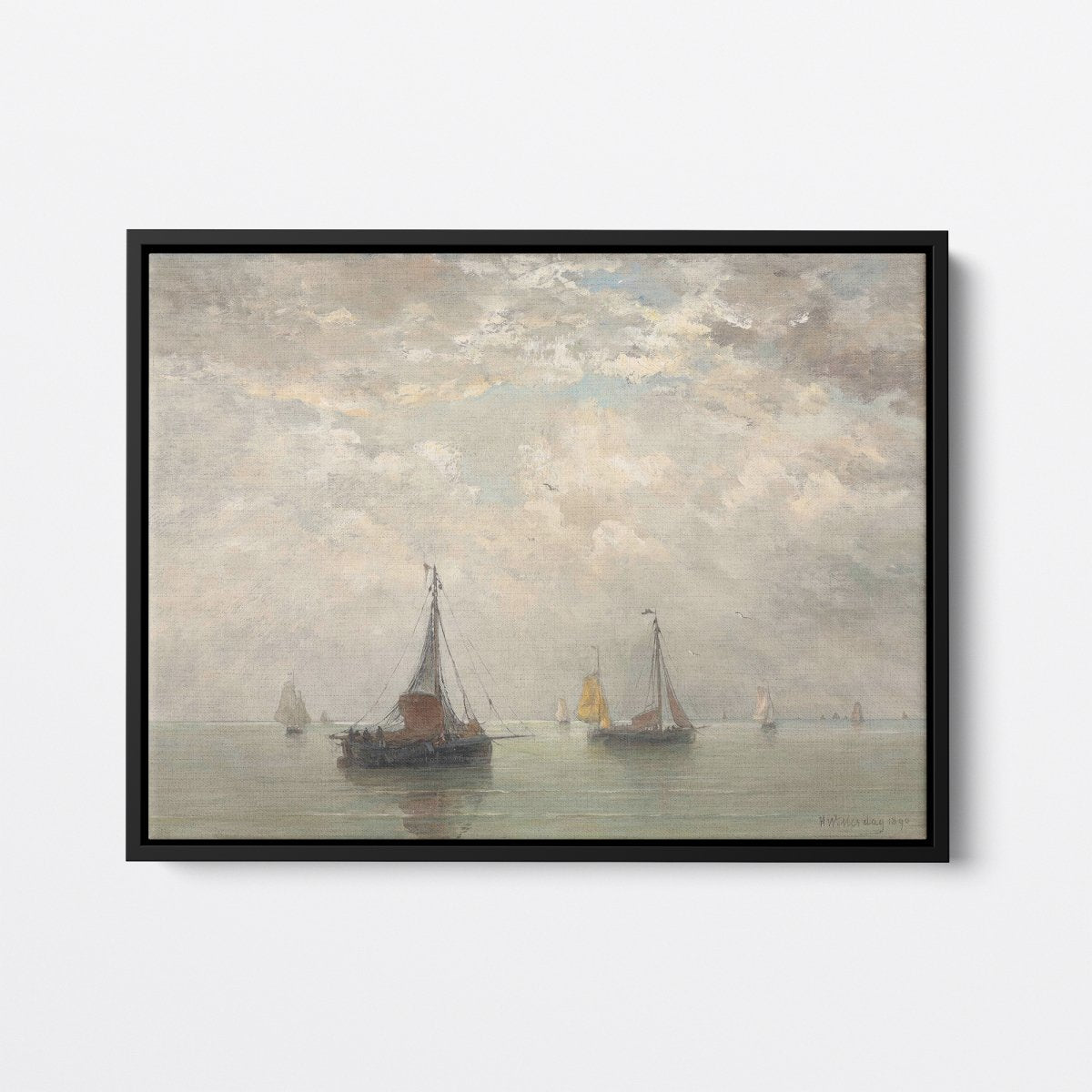 Fishing Boats, Cloudy Day | Hendrik Mesdag | Ave Legato Art Prints