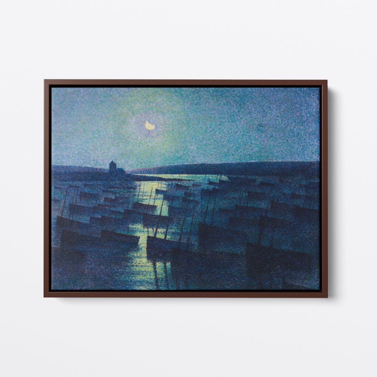 Fishing Boats in Moonlight | Maximilien Luce | Ave Legato | Canvas Art Prints | Vintage Artwork