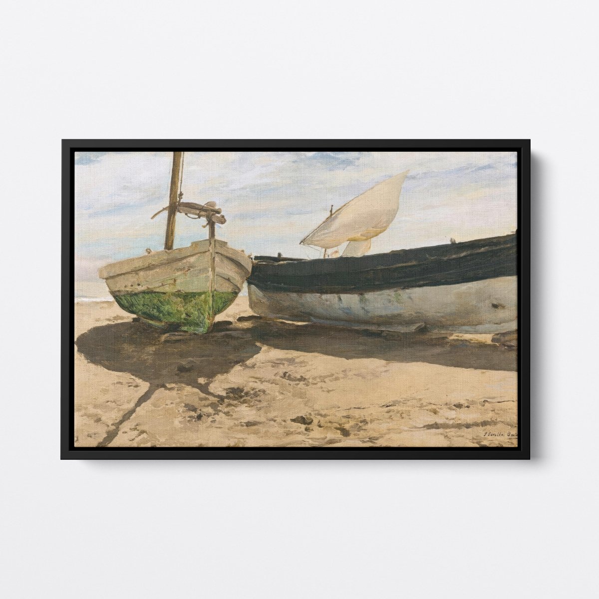 Fishing Boats on the Beach Valencia | Joaquín Sorolla | Ave Legato Art Prints