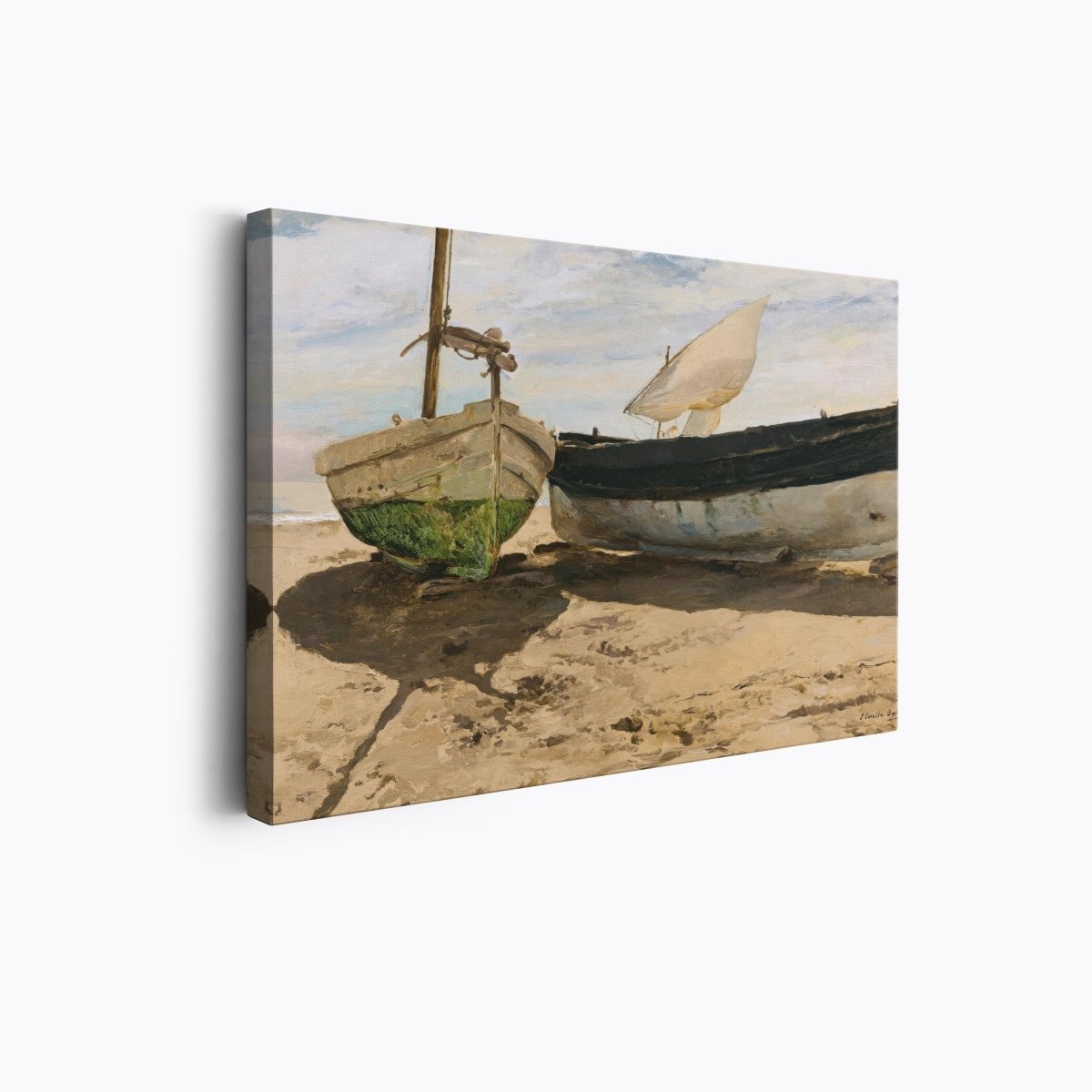 Fishing Boats on the Beach Valencia | Joaquín Sorolla | Ave Legato Art Prints