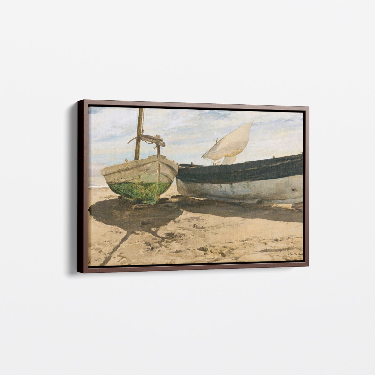 Fishing Boats on the Beach Valencia | Joaquín Sorolla | Ave Legato Art Prints