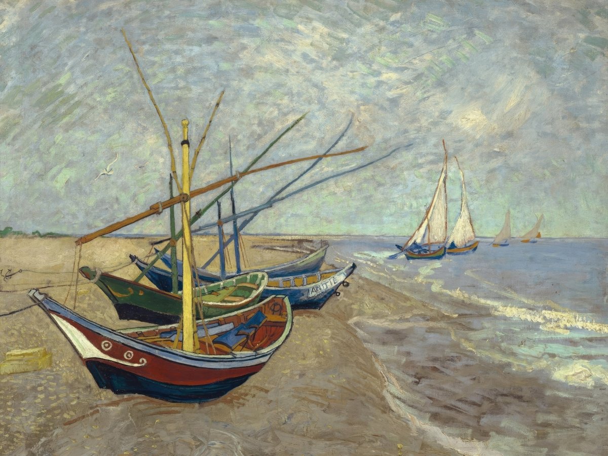 Fishing Boats on the Beach | Vincent van Gogh | Ave Legato Art Prints