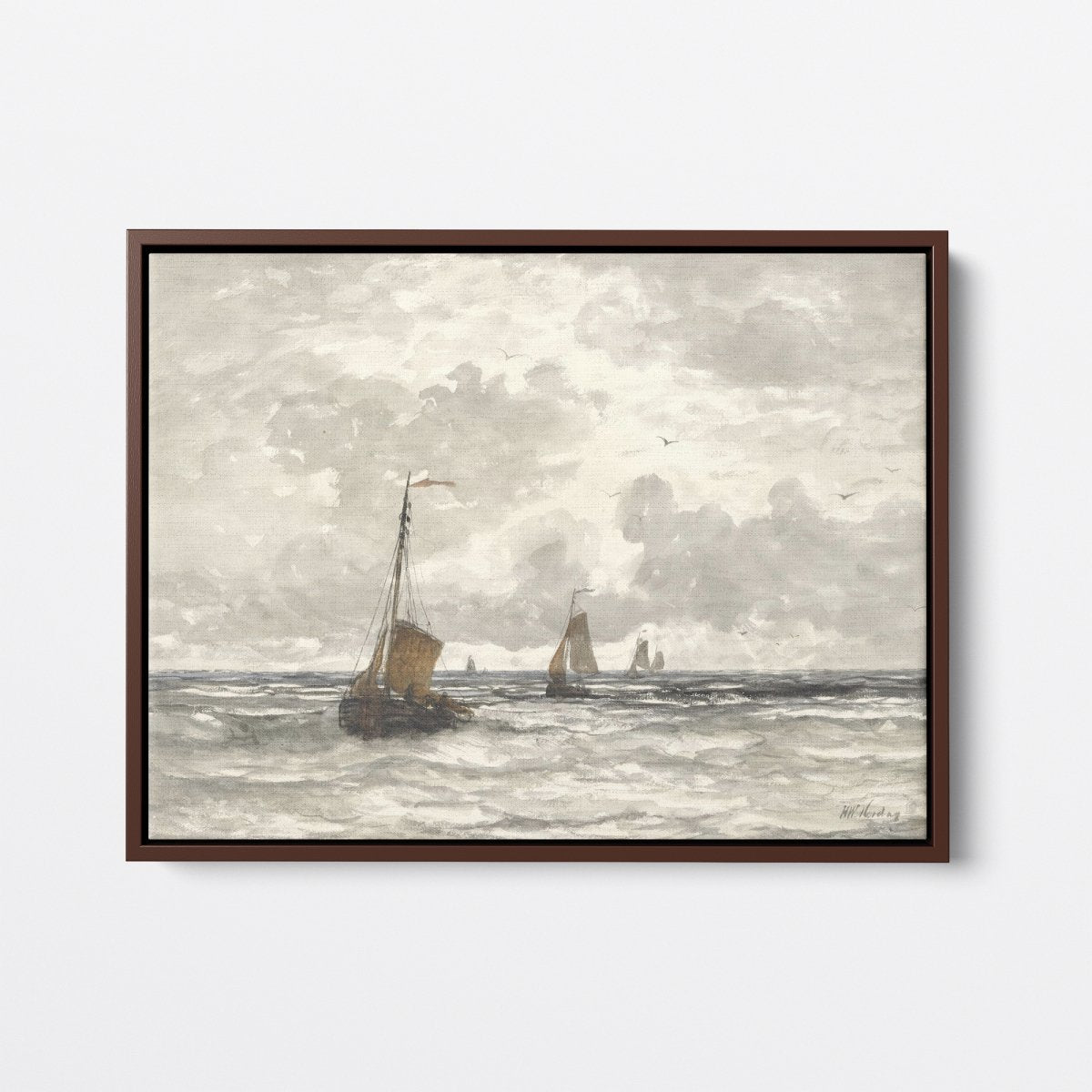 Fishing Boats on the Breakers | Hendrik Mesdag | Ave Legato Art Prints