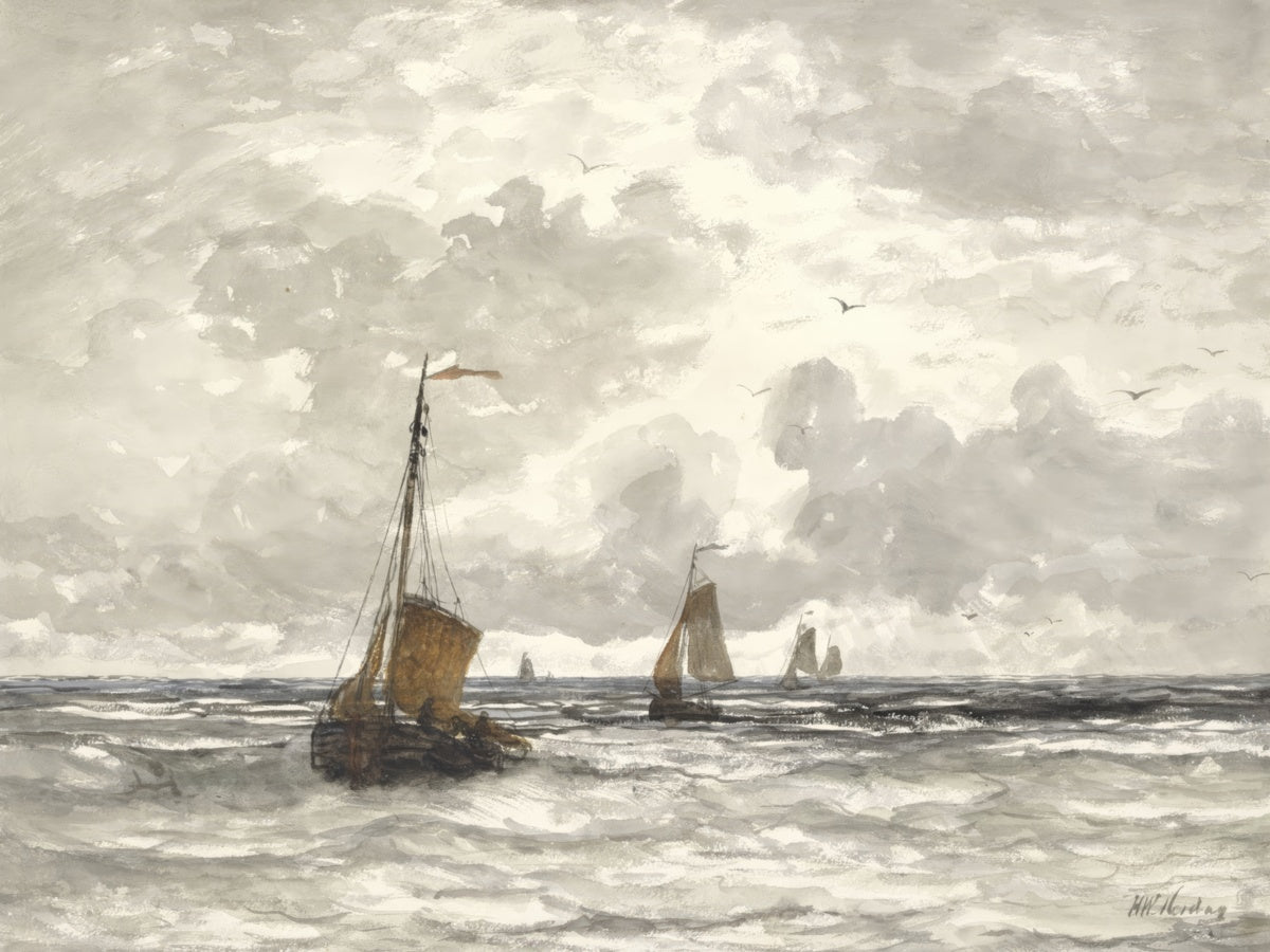 Fishing Boats on the Breakers | Hendrik Mesdag | Ave Legato Art Prints