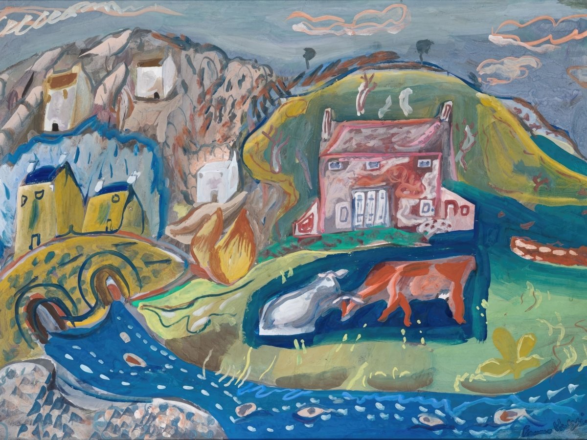 Fishing Village in Pembrokeshire | Frances Hodgkins | Ave Legato Art Prints