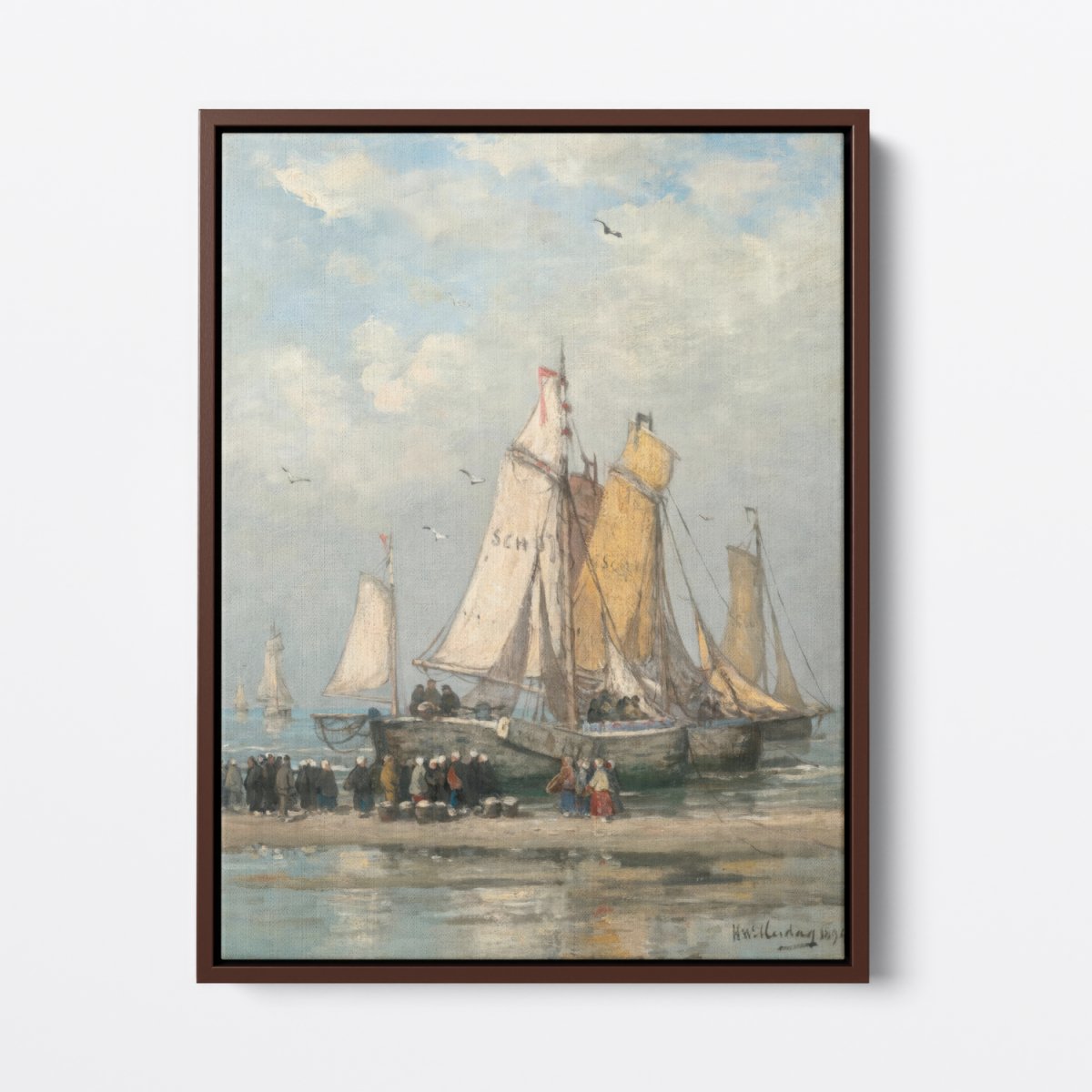 Fleet On Scheveningen Beach | Hendrik Mesdag | Ave Legato Art Prints