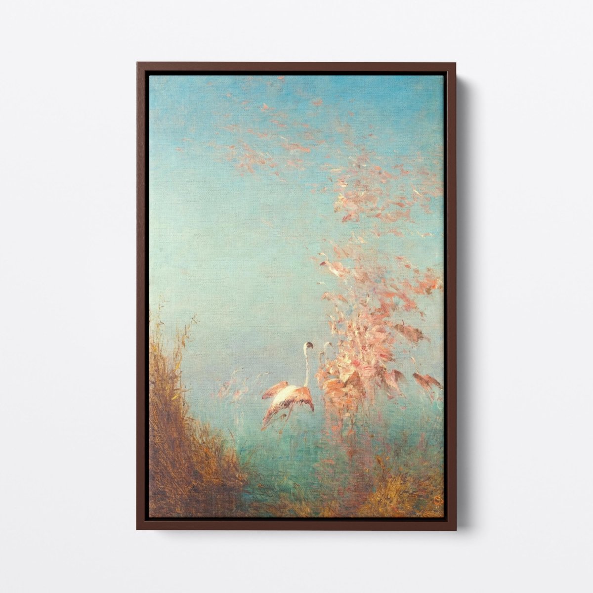 Flight of Pink Flamingos, Vaccares Pond | Félix Ziem | Ave Legato Art Prints