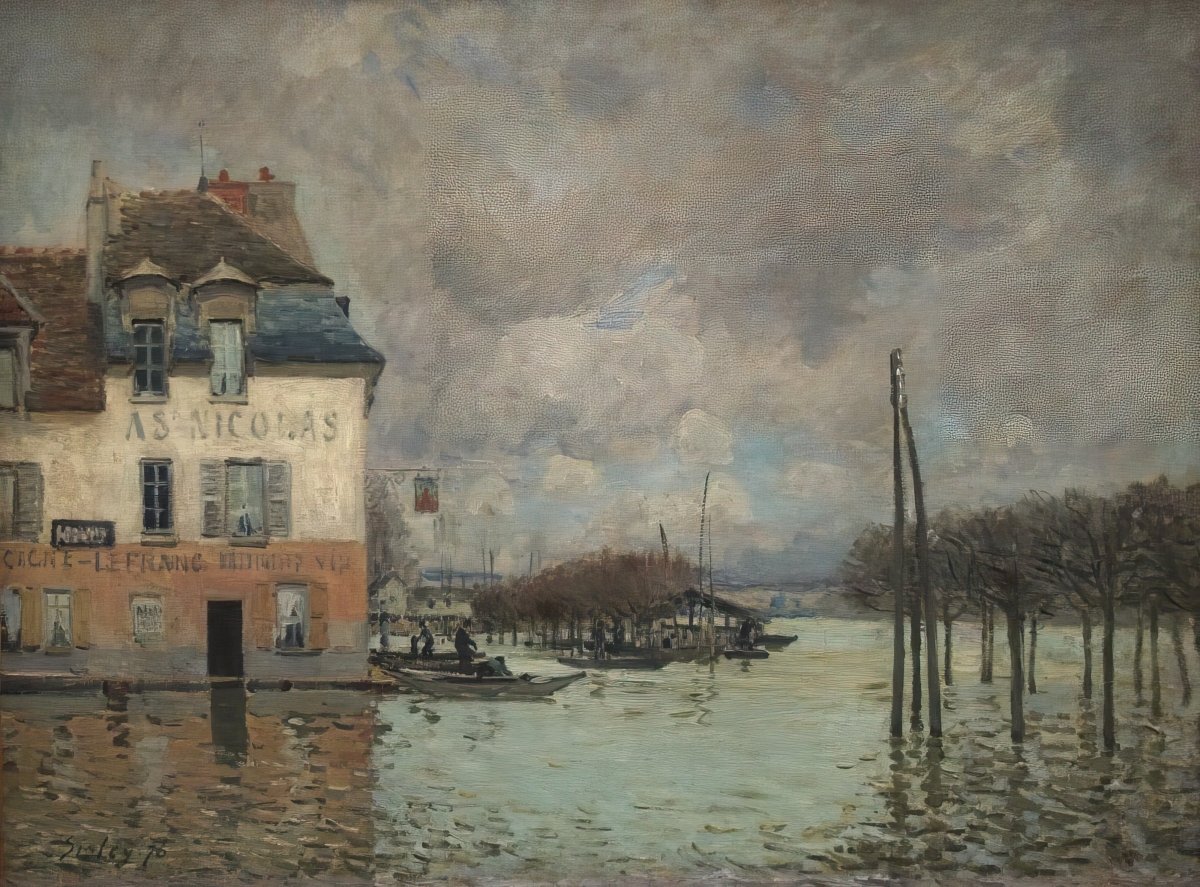 Flood at Port Marly | Alfred Sisley | Ave Legato Art Prints