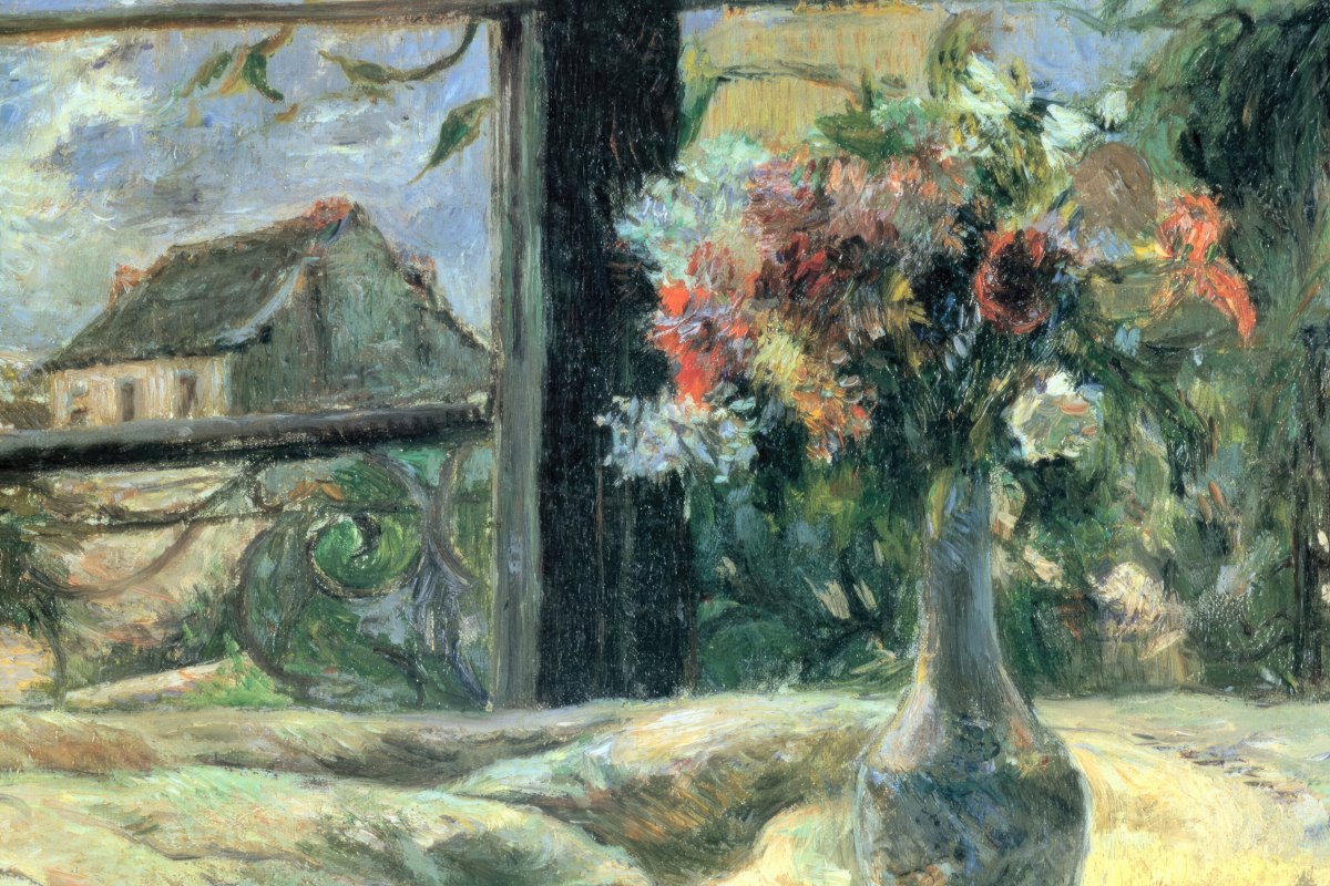 Flower Vase in Window | Paul Gauguin | Ave Legato Art Prints