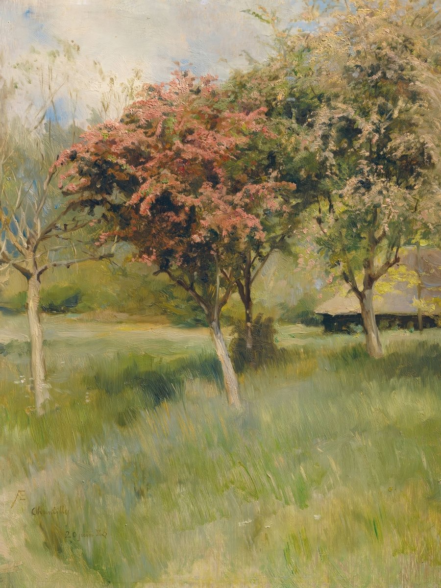 Flowering Hawthorn (View from Chantilly) | Albert Edelfelt | Ave Legato Art Prints