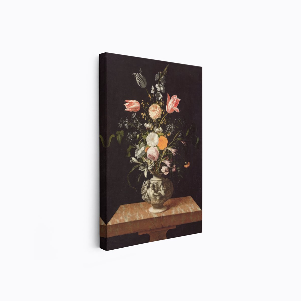 Flowers on a Marble Table | Johann Hinz | Ave Legato Art Prints