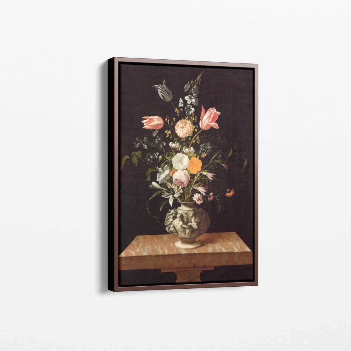 Flowers on a Marble Table | Johann Hinz | Ave Legato Art Prints