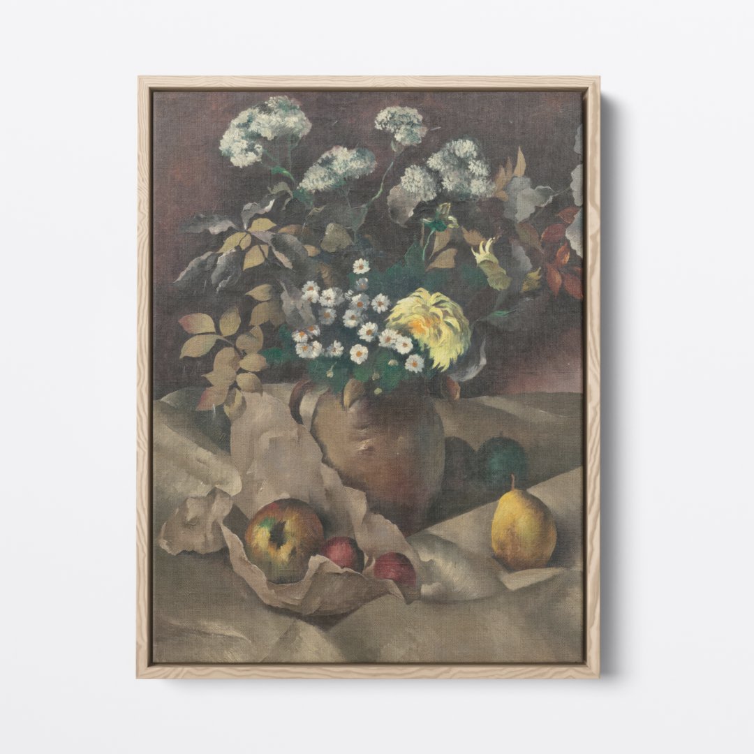 Flowers & Pears | Paul-Elie Gernez | Ave Legato | Canvas Art Prints | Vintage Artwork