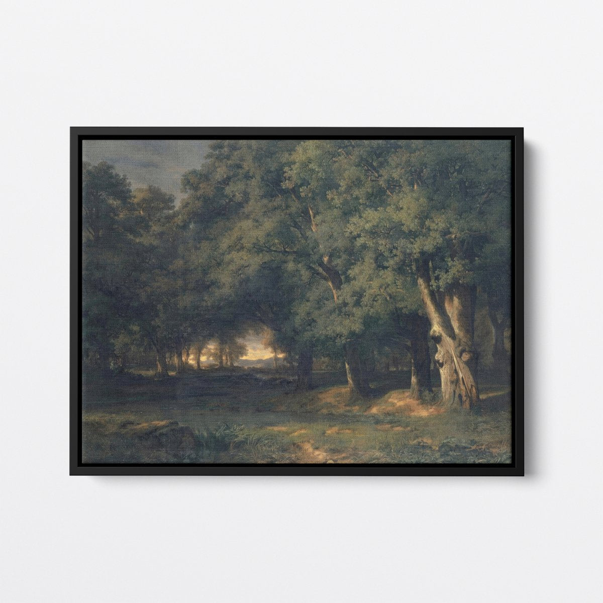 Forest Landscape with Stag Hunt | Alexandre Calame | Ave Legato Art Prints