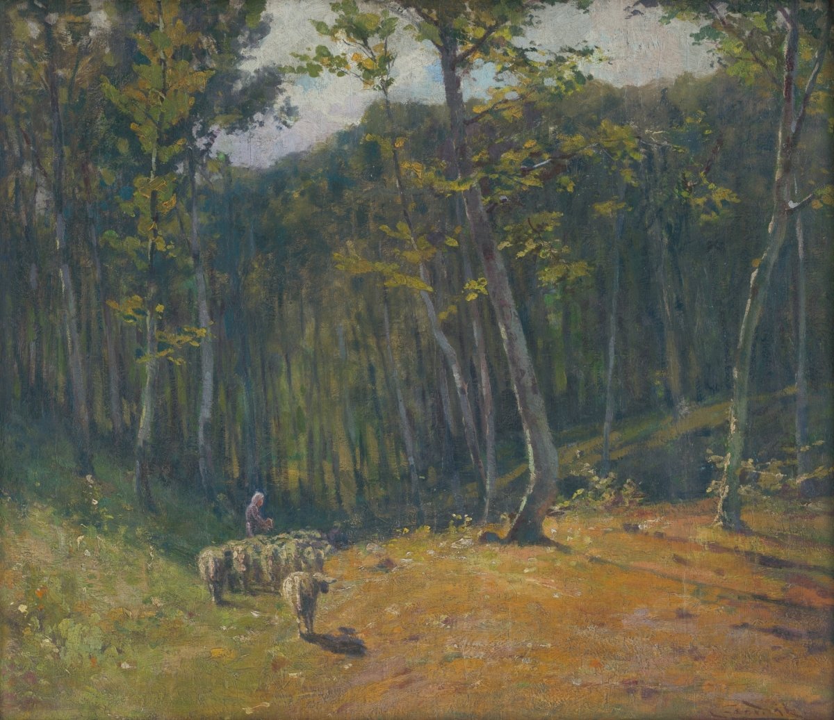 Forest With Sheep | Ľudovít Čordák | Ave Legato Art Prints