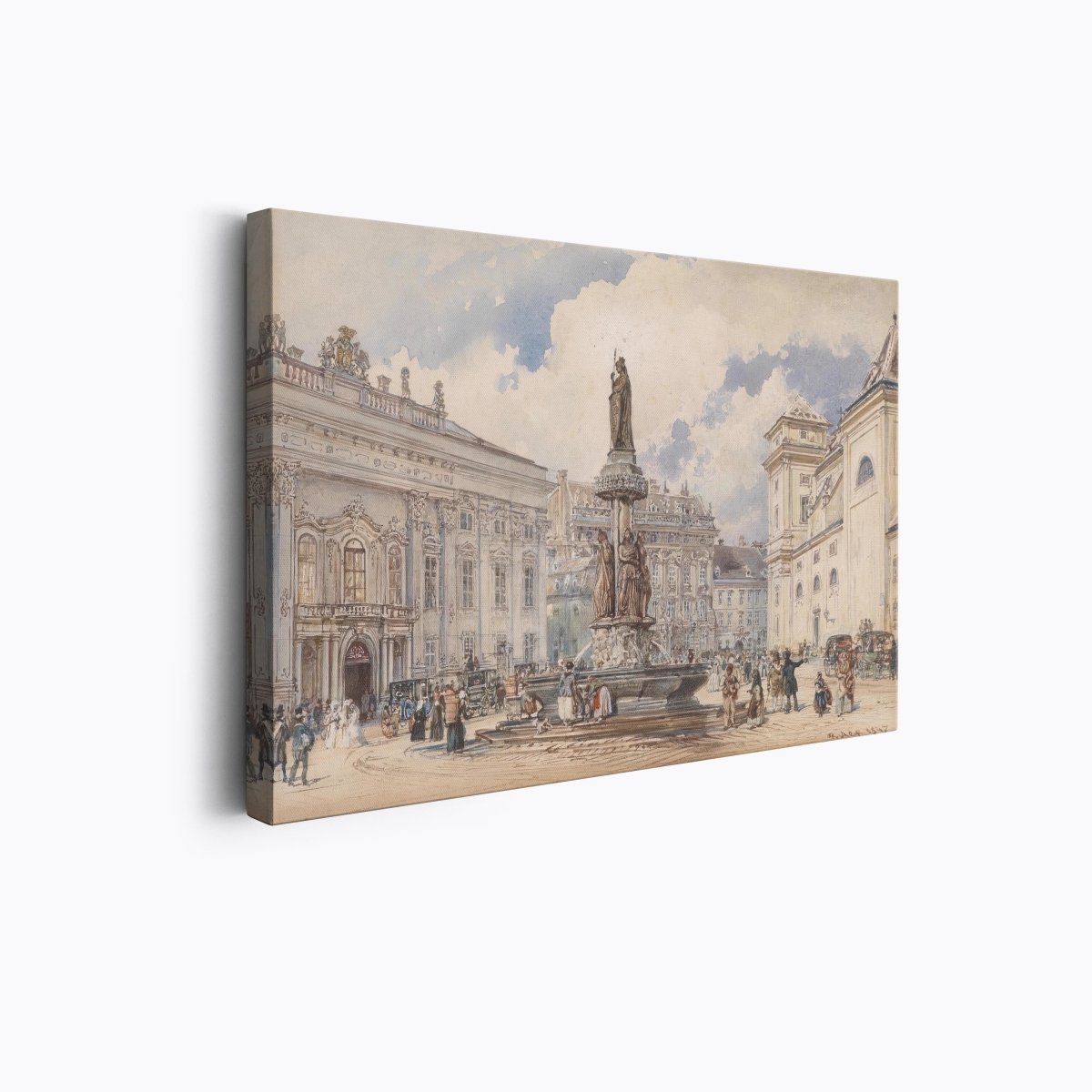 Fountain in Vienna, Freyung | Rudolf von Alt | Ave Legato Art Prints