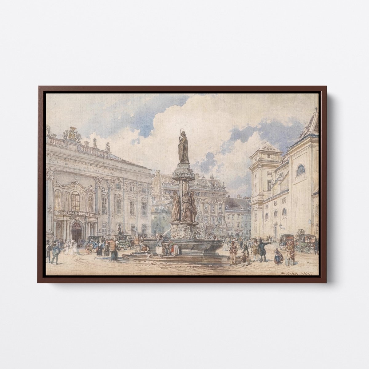 Fountain in Vienna, Freyung | Rudolf von Alt | Ave Legato Art Prints