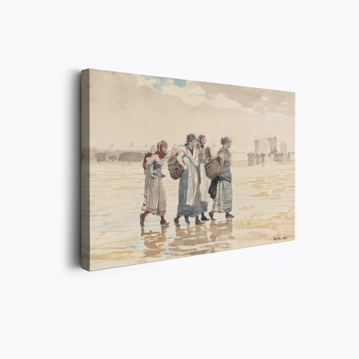 Four Fishwives on the Beach | Winslow Homer | Ave Legato Art Prints