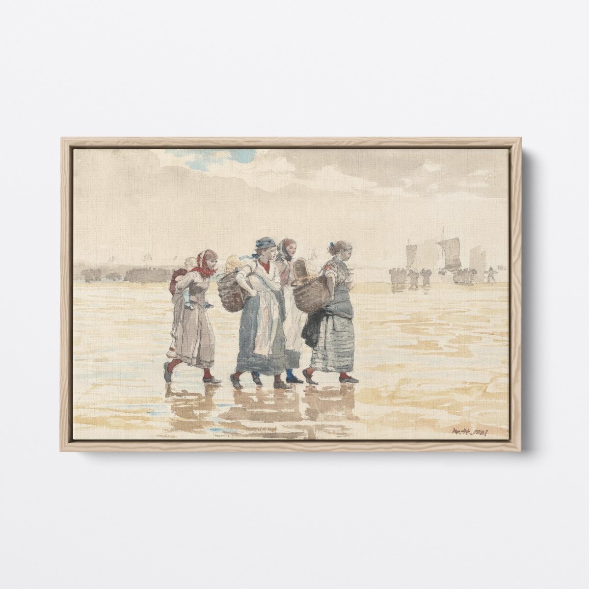 Four Fishwives on the Beach | Winslow Homer | Ave Legato Art Prints