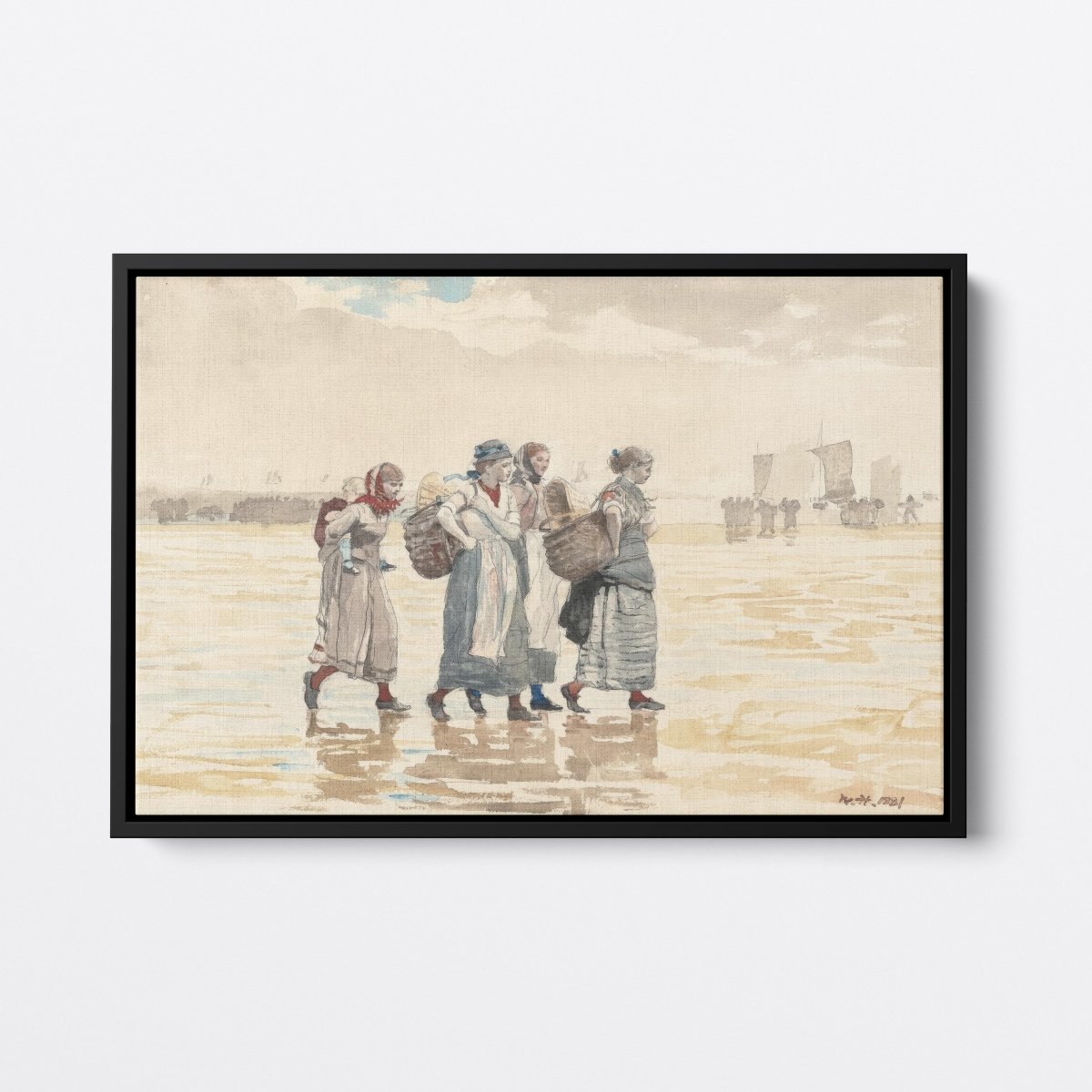 Four Fishwives on the Beach | Winslow Homer | Ave Legato Art Prints