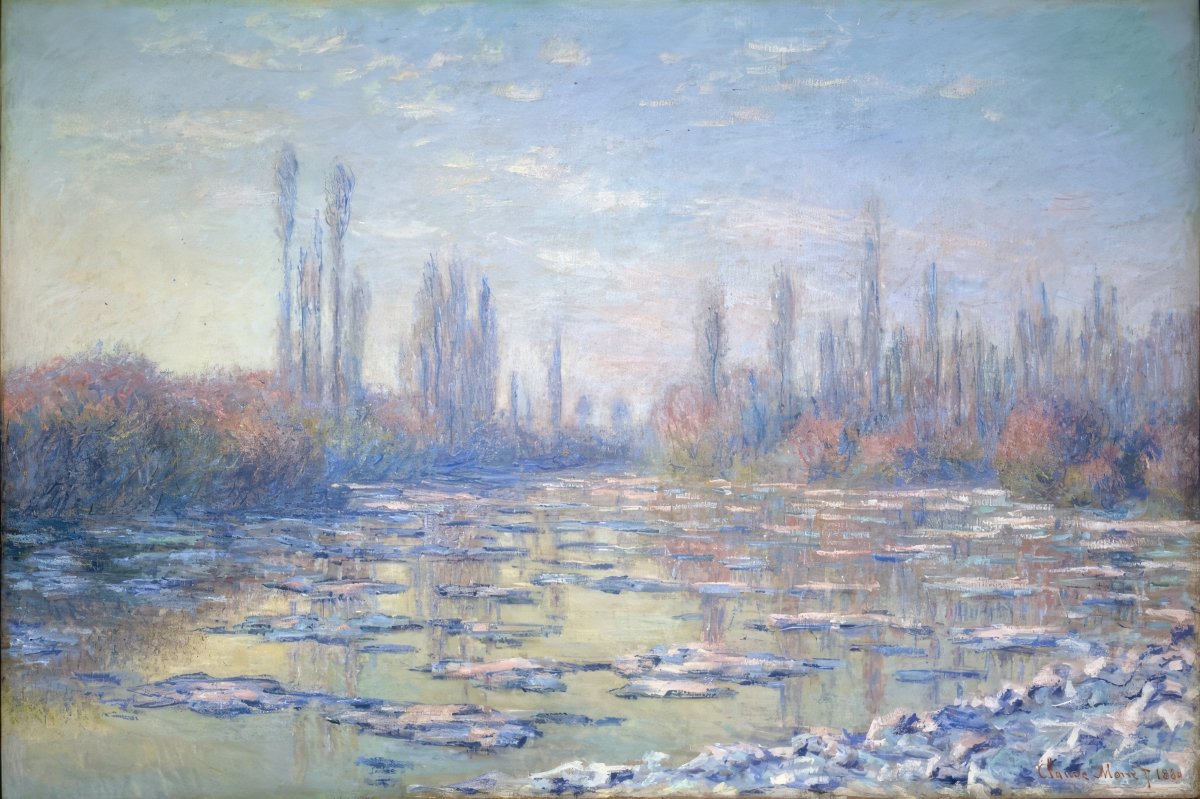 Freezing Winter Lake | Claude Monet | Ave Legato Art Prints