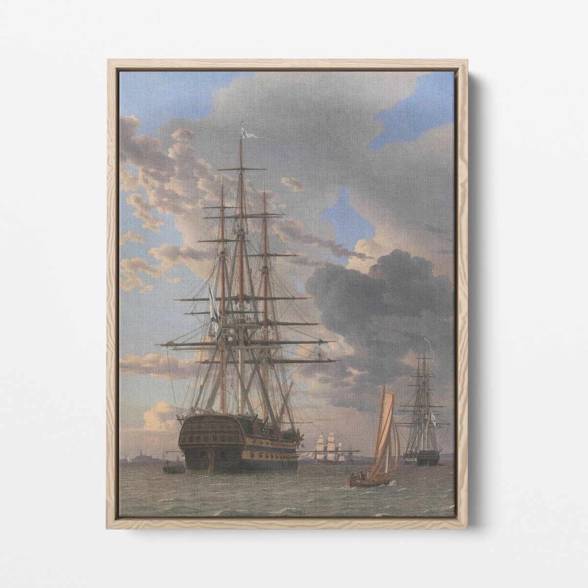 Frigate at Anchor | Christoffer Eckersberg | Ave Legato Art Prints