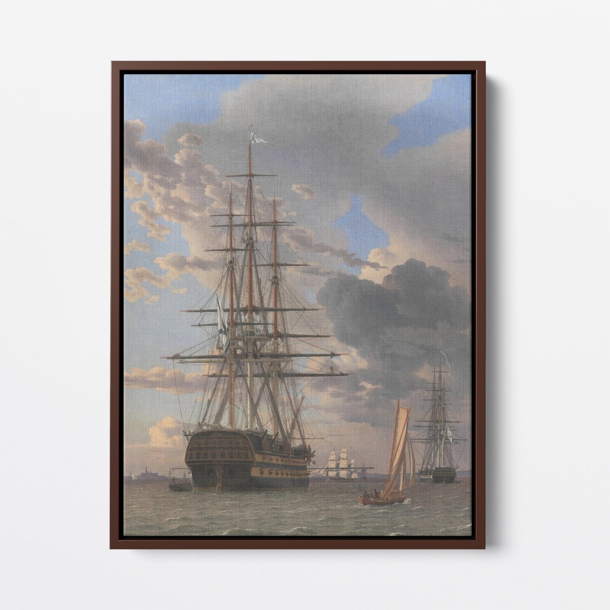 Frigate at Anchor | Christoffer Eckersberg | Ave Legato Art Prints