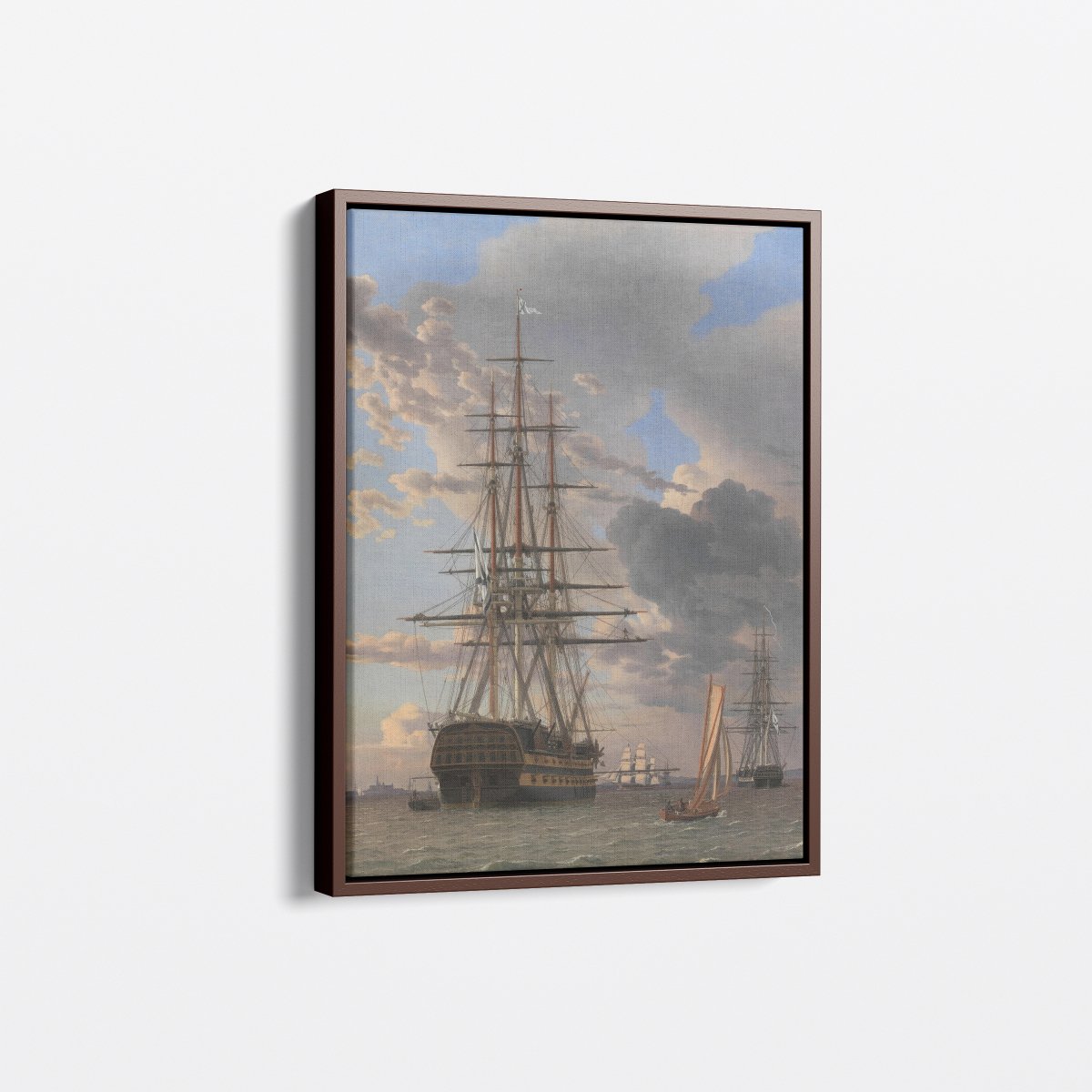 Frigate at Anchor | Christoffer Eckersberg | Ave Legato Art Prints