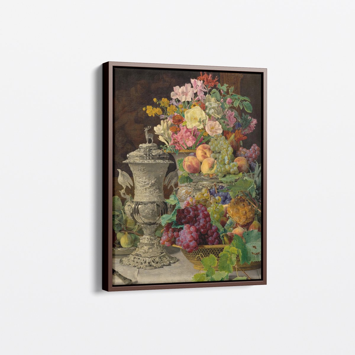 Fruit, Flowers, and a Silver Goblet | Ferdinand Waldmuller | Ave Legato Art Prints