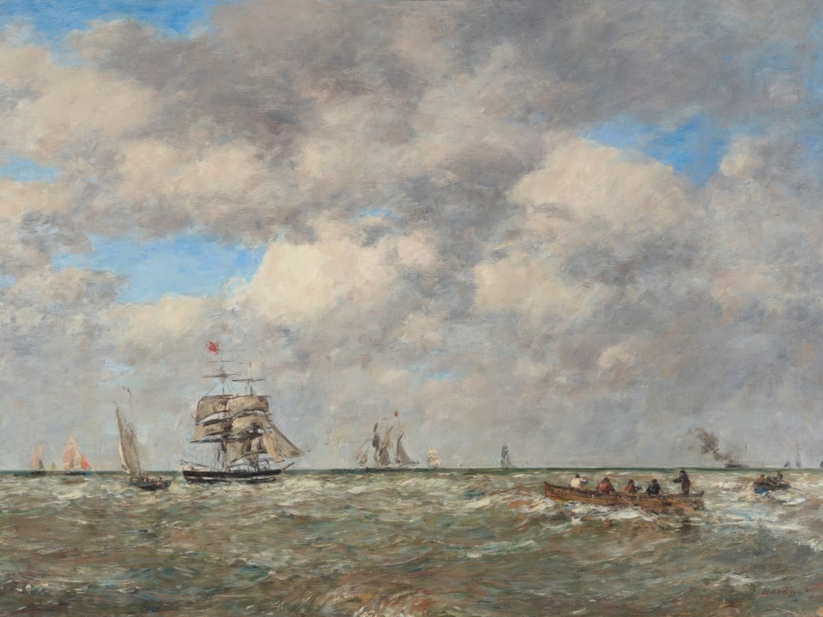 Full Sea, The Seaweed Harvesters | Eugène Boudin | Ave Legato Art Prints