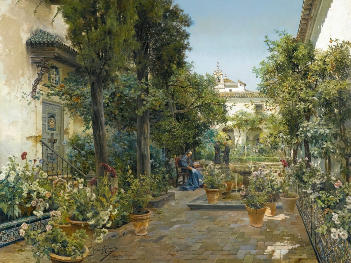 Garden in Seville | Manuel García y Rodríguez | Ave Legato Art Prints