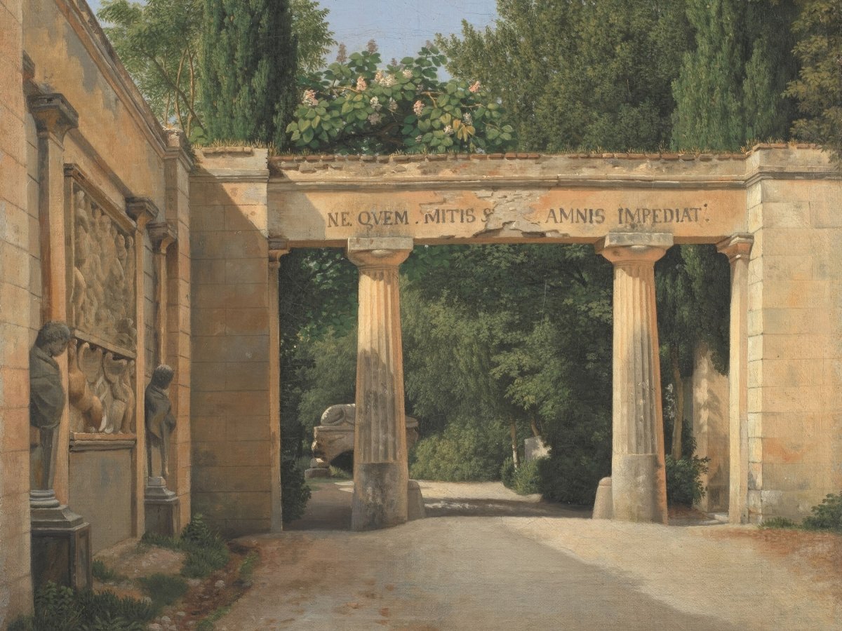 Garden of the Villa Borghese | Christoffer Eckersberg | Ave Legato Art Prints