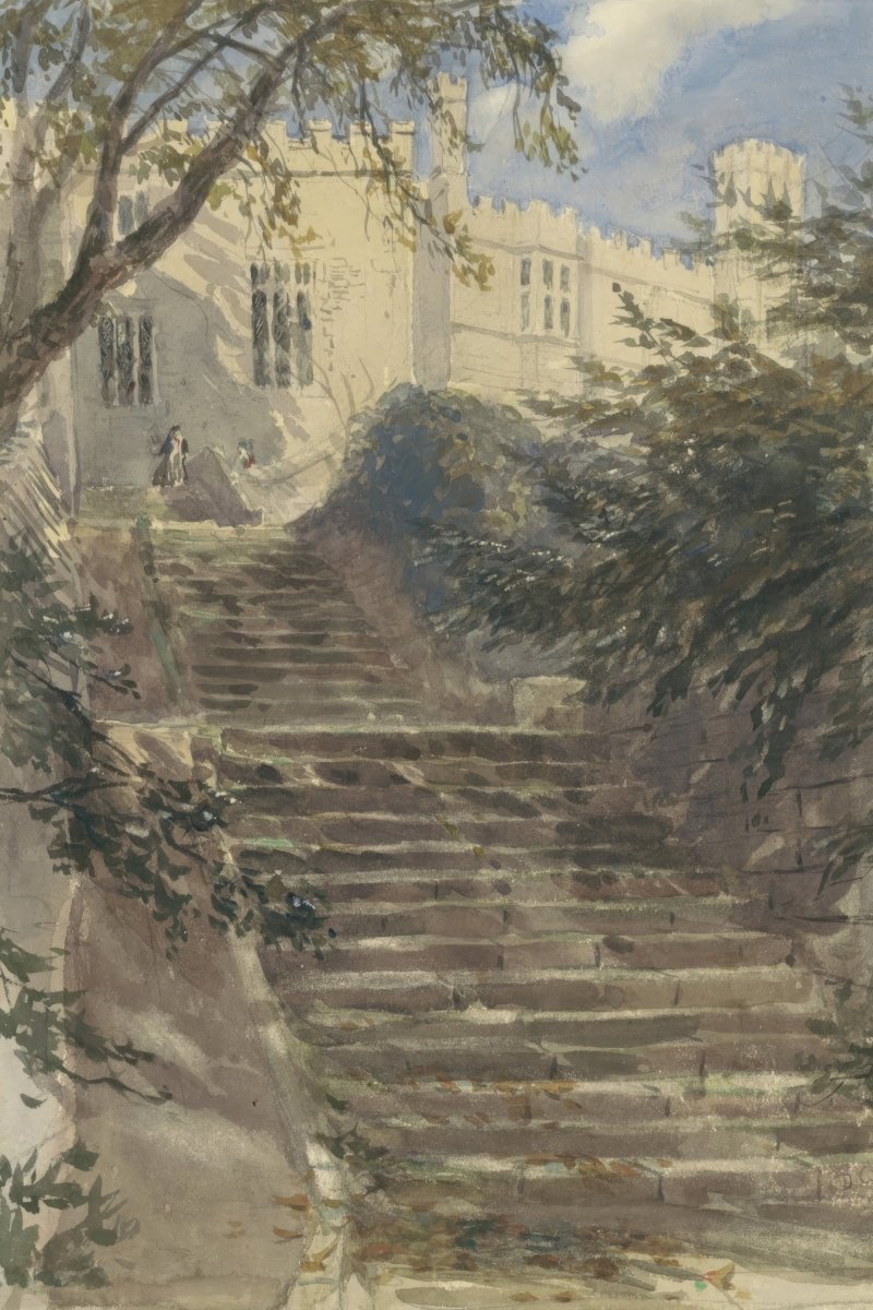 Garden Stairs at Haddon Hall | David Cox | Ave Legato Art Prints