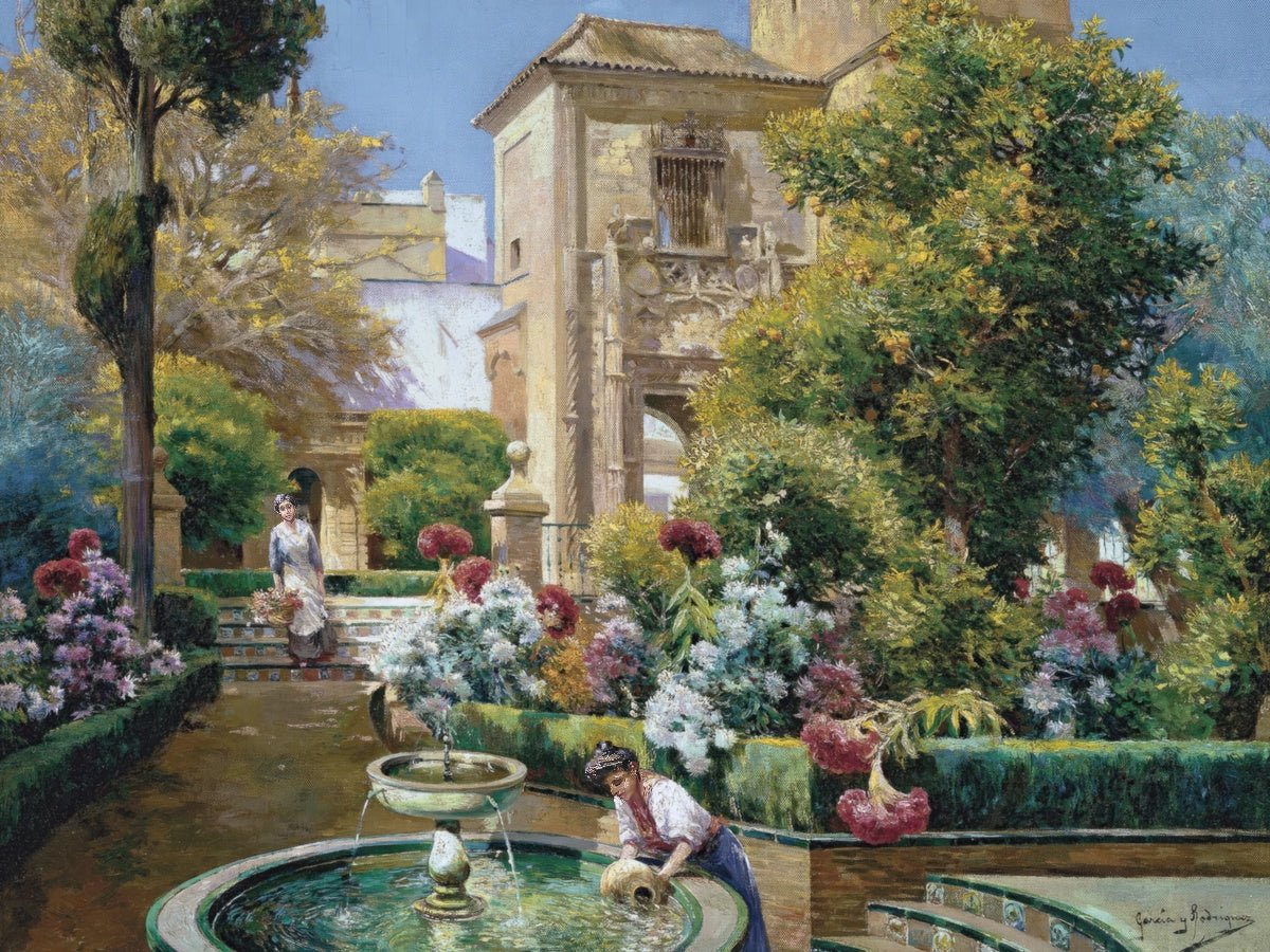 Gardens of the Royal Alcazar | Manuel García y Rodríguez | Ave Legato Art Prints