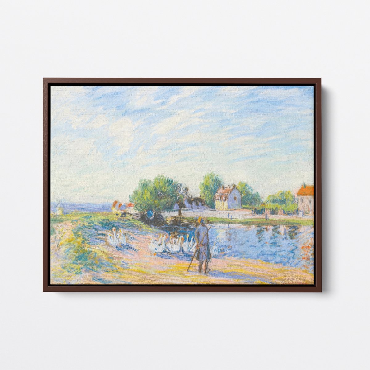 Geese at Saint - Mammès | Alfred Sisley | Ave Legato Art Prints