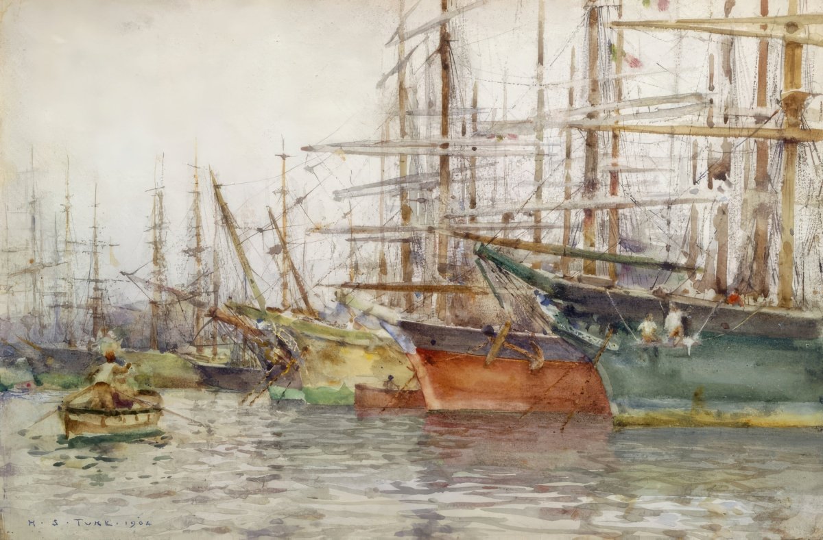 Genoa Harbor | Henry Tuke | Ave Legato Art Prints