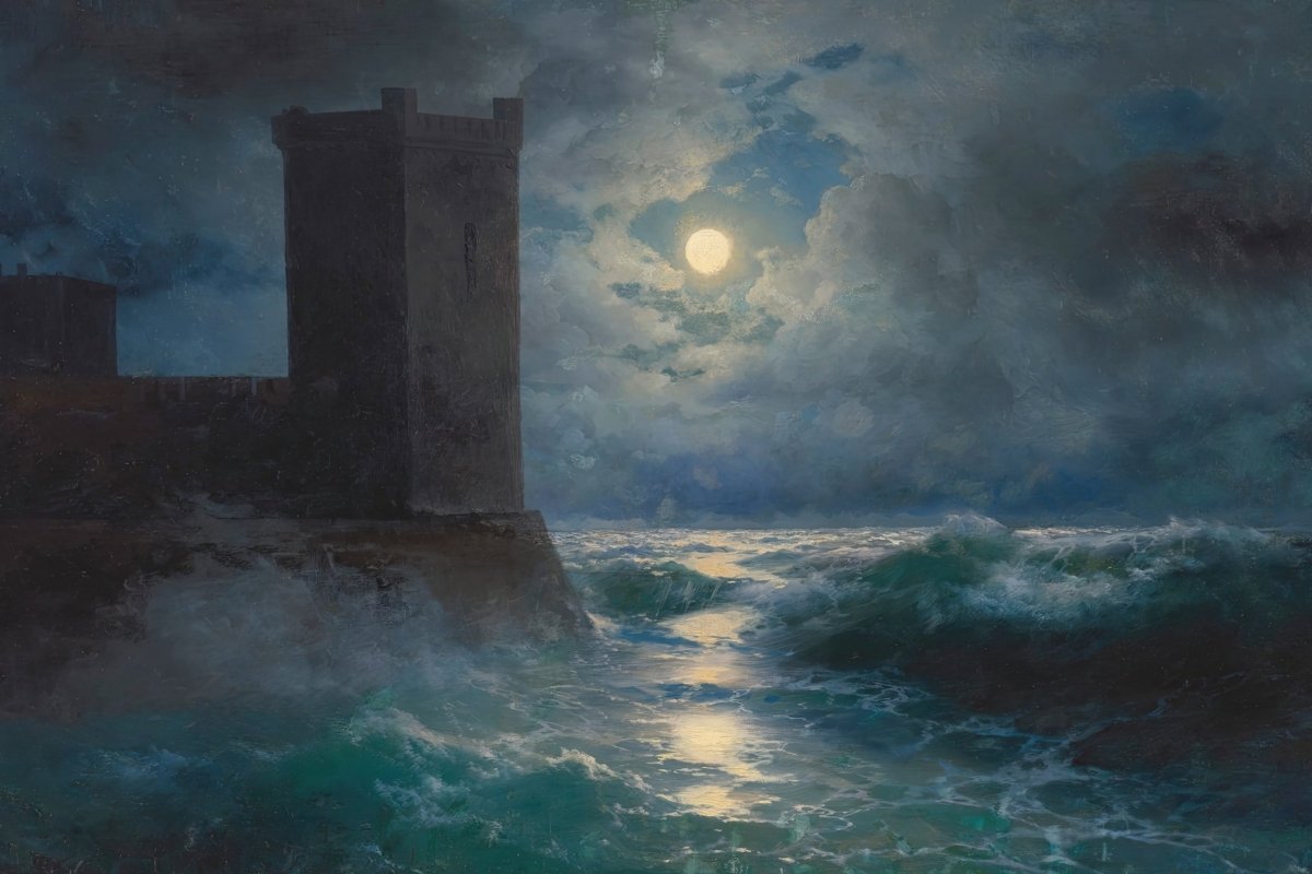 Genoese Towers in the Black Sea | Ivan Aivazovsky | Ave Legato Art Prints