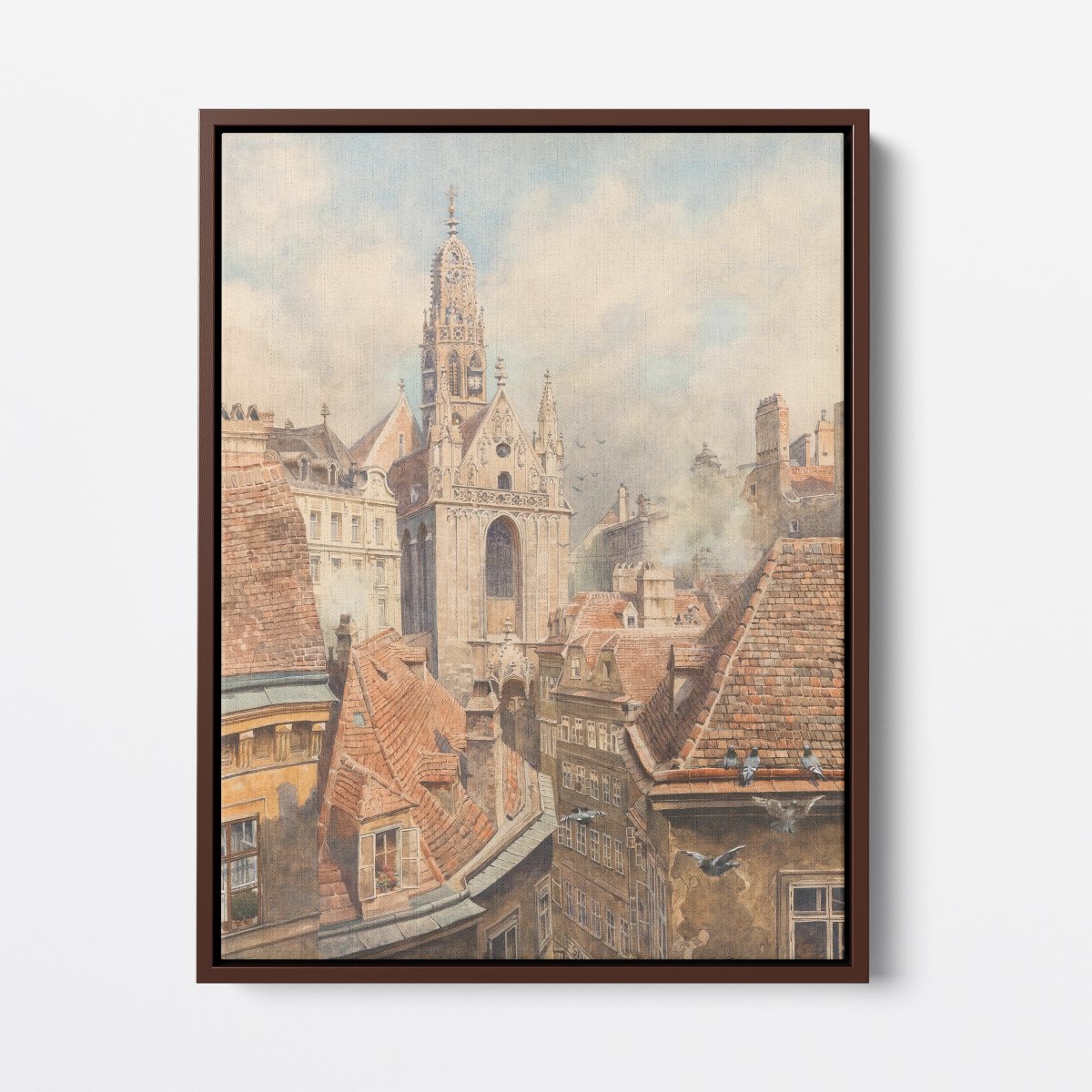 Gestade Church and Roofs of Houses | Karl Schnorpfeil | Ave Legato Art Prints