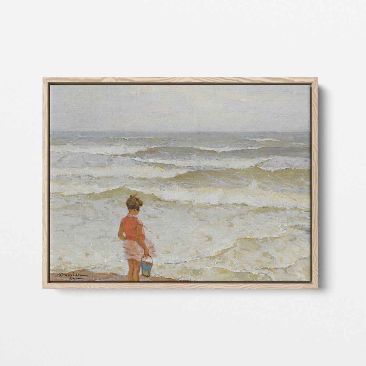 Girl by the Seashore | Charles Atamian | Ave Legato Art Prints