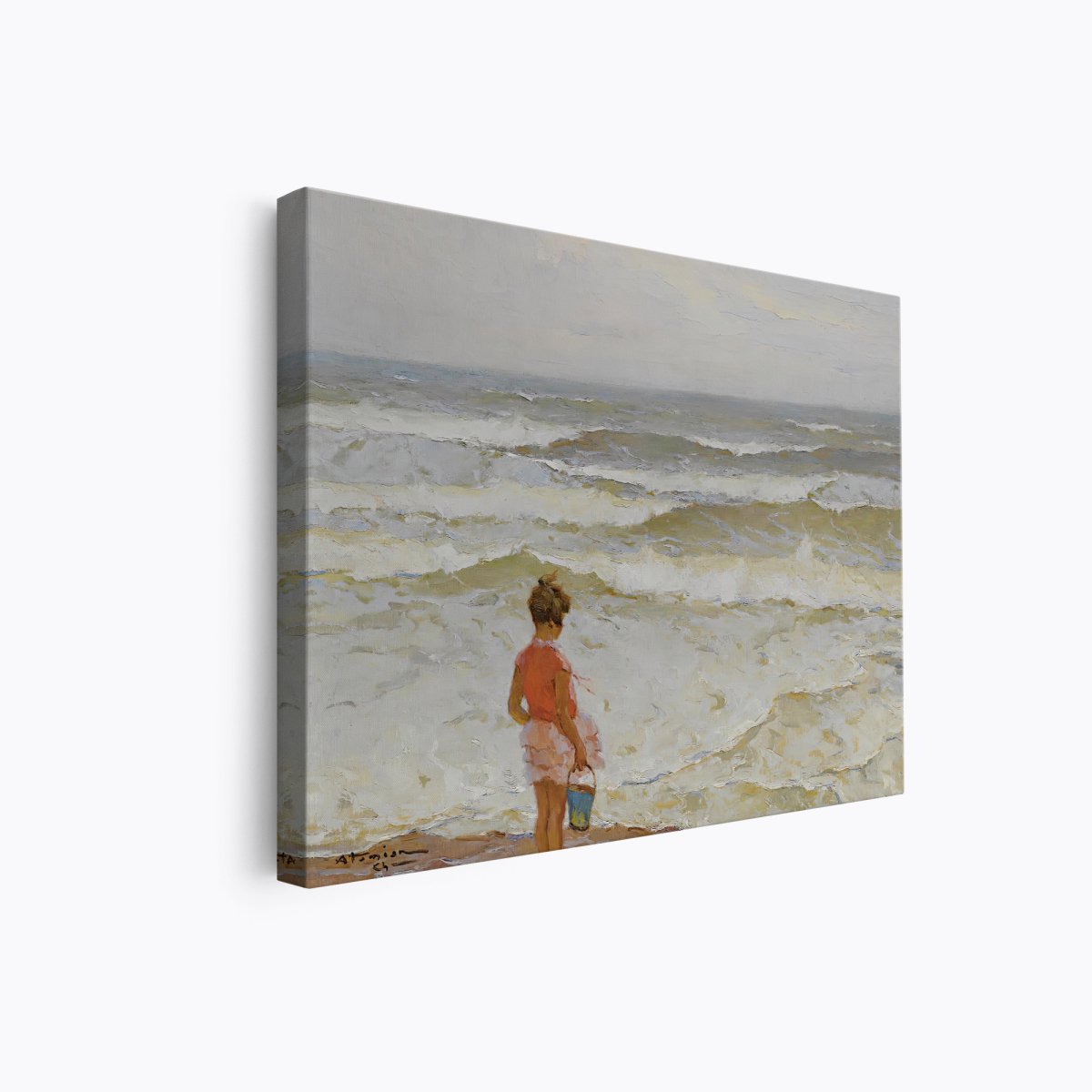 Girl by the Seashore | Charles Atamian | Ave Legato Art Prints