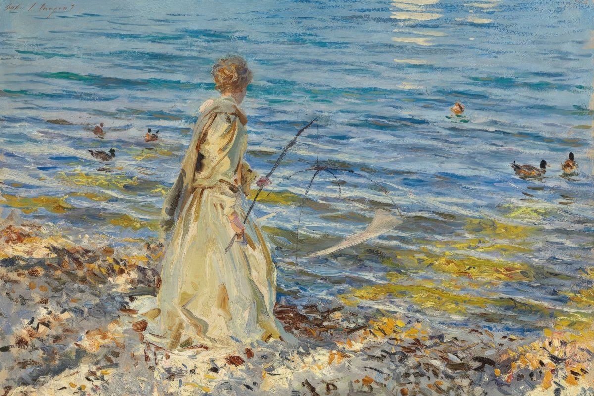 Girl Fishing | John Sargent | Ave Legato Art Prints