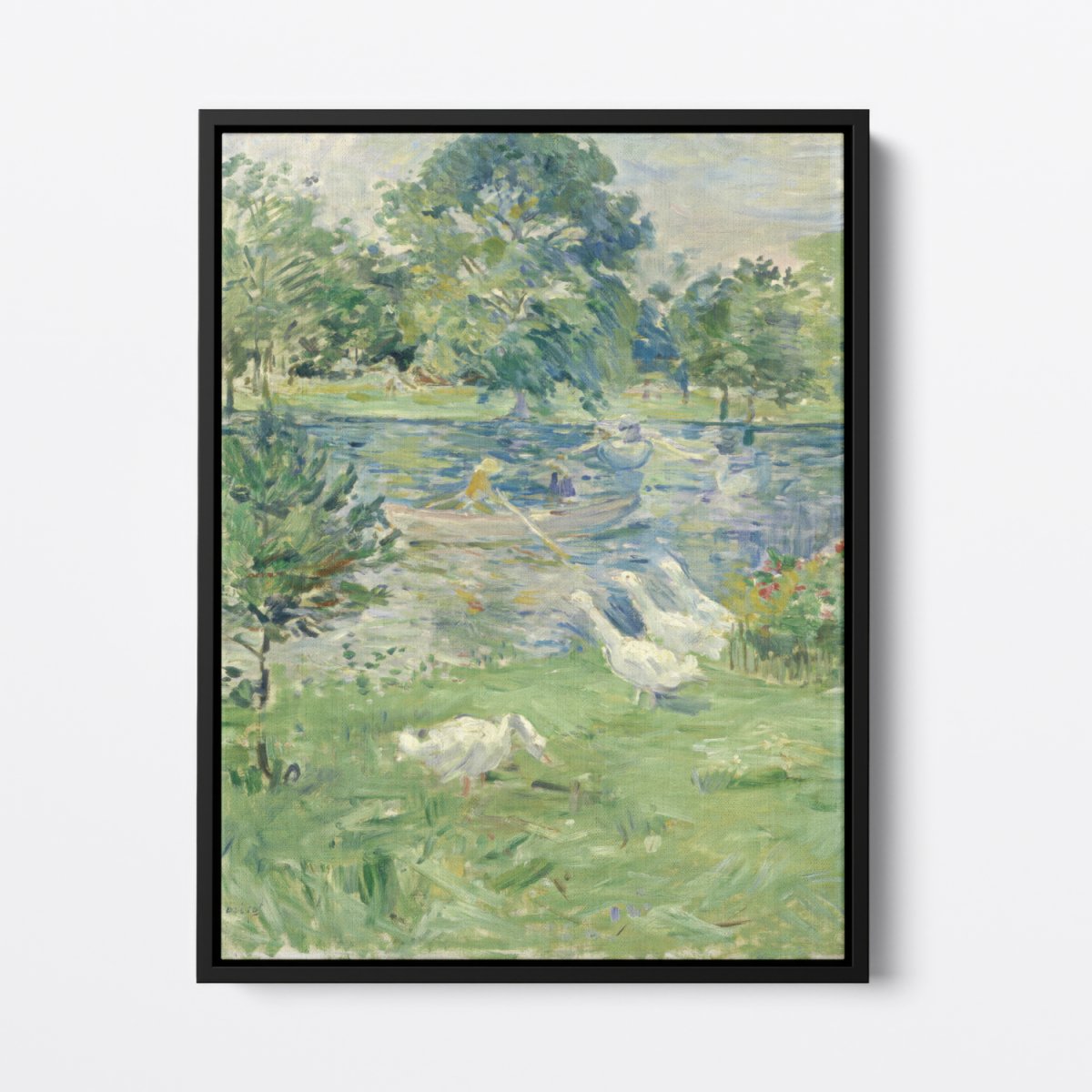 Girl in a Boat with Geese | Berthe Morisot | Ave Legato Art Prints