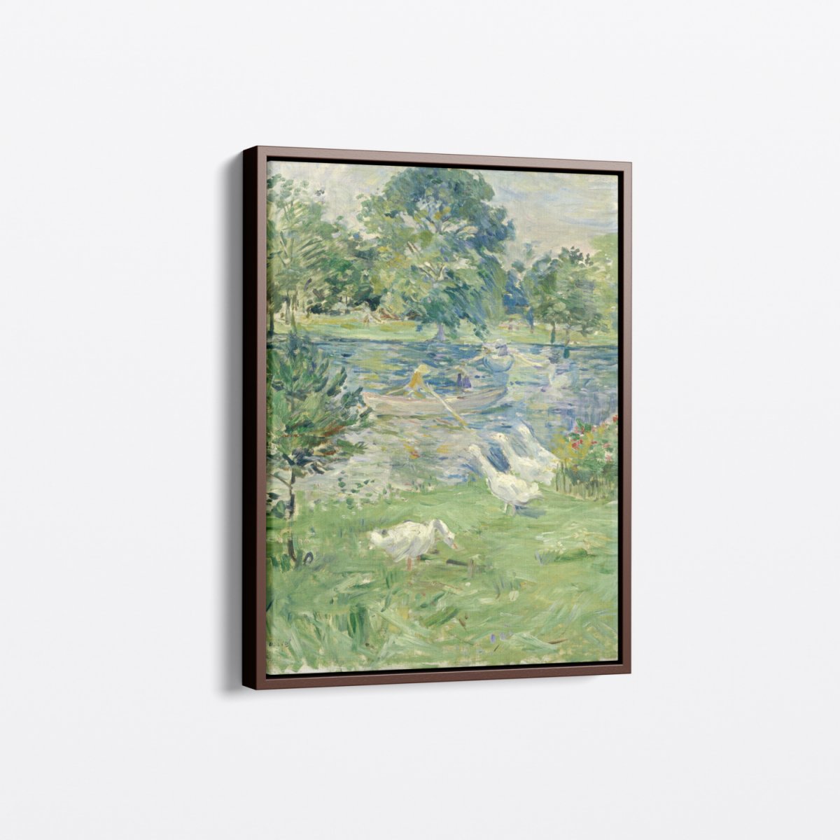 Girl in a Boat with Geese | Berthe Morisot | Ave Legato Art Prints