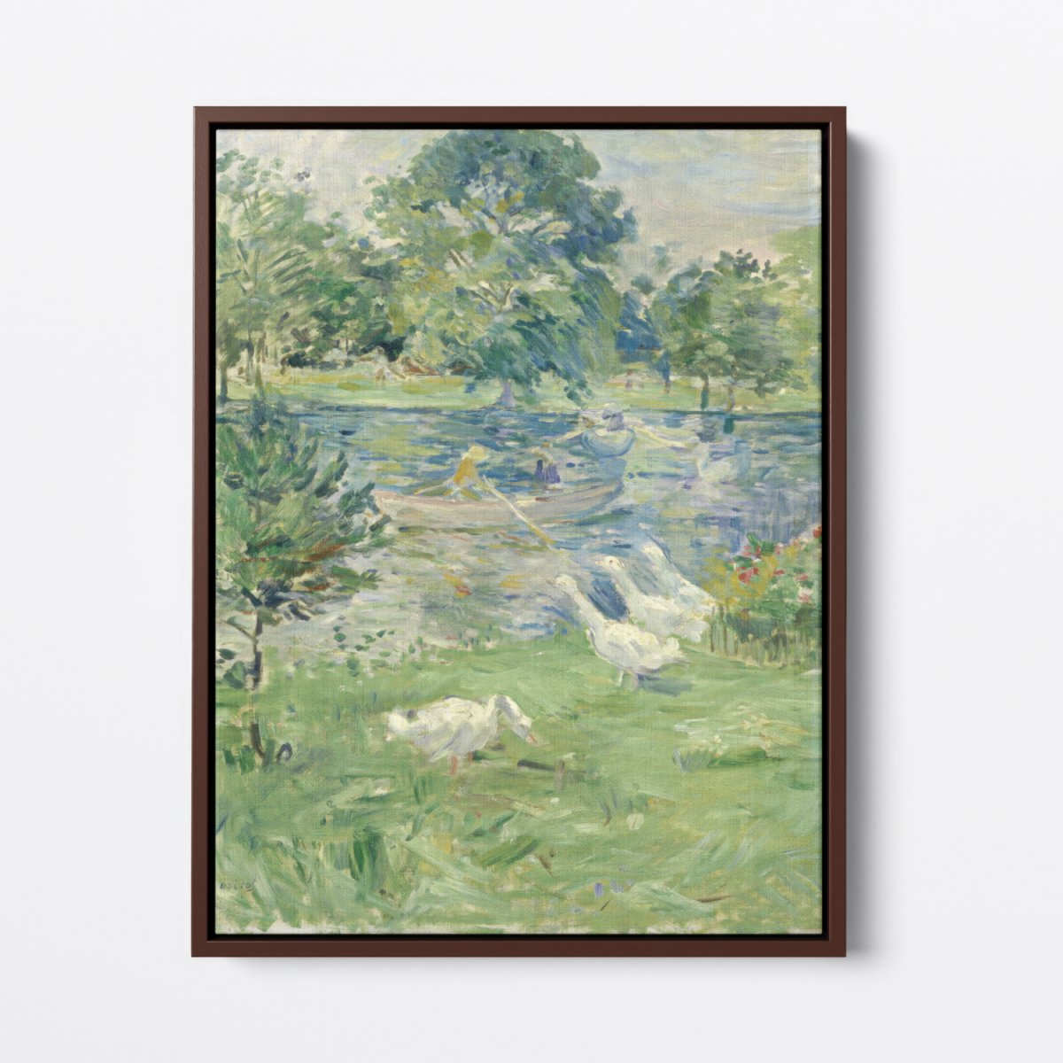 Girl in a Boat with Geese | Berthe Morisot | Ave Legato Art Prints