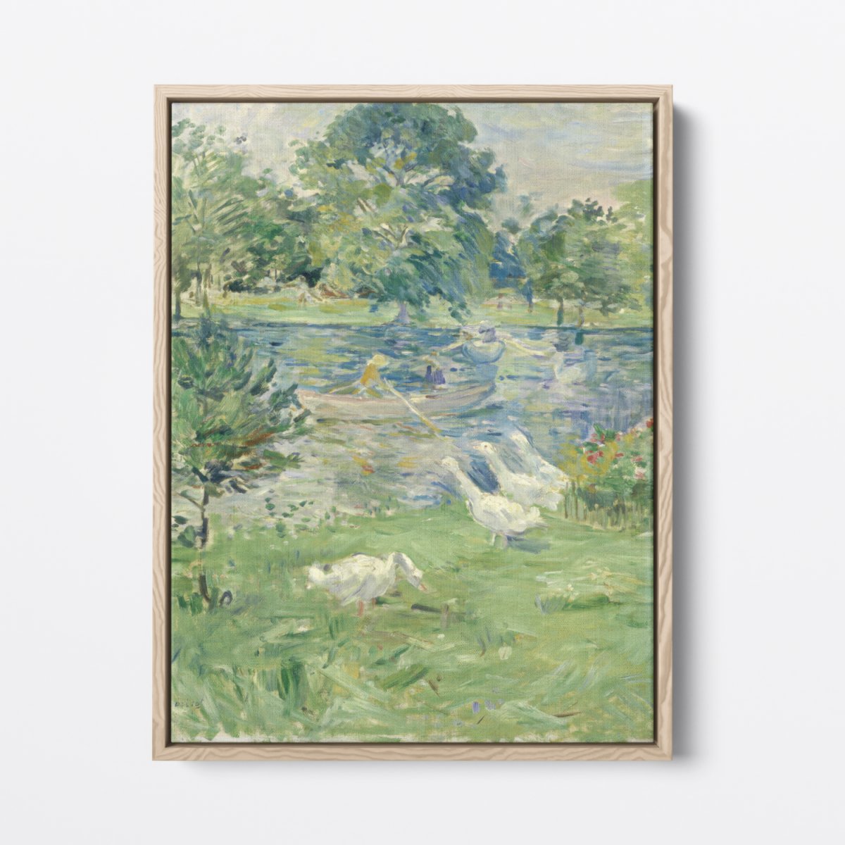 Girl in a Boat with Geese | Berthe Morisot | Ave Legato Art Prints